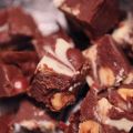 Fudge marbré choco-noisette