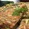 Galette  de sarrasin aux courgettes
