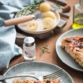 Quiche au saumon et aux poireaux