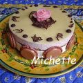 Gâteau d'anniversaire joconde au cacao, mousses[...]