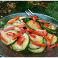 Salade de concombres marinés