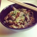 Sauté de boeuf aux oignons, curcuma et coriandre