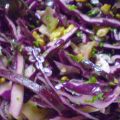 Salade de chou rouge et poire de terre au comté