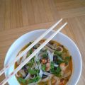 Soupe thaï crevettes et coriandre