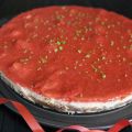 Cheesecake fraises rhubarbes pour Kiki