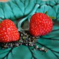 Fraises au sucre de basilic