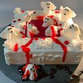 Les Bouhhhs au spa ; gâteau Halloween
