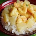 Crevettes au Curry et Lait de Coco/Gamberi al[...]