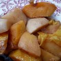 Coings et navets confits à la gelée de coings