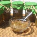 CONFITURE DE RHUBARBE ET DE POMMES À L’ÉRABLE