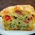 Cake aux poivrons et aux lardons