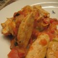 Poulet aux tomates et à la crème