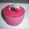 Entremet framboises et mûres sauvages