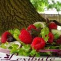 Salade aux framboises et à l