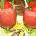 Smoothie pamplemousse/pasteque au cidre,[...]