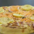 Pizza au saumon
