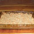 crumble à la pomme et à la rhubarbe