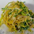 Chiffonnade de poireau