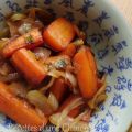 Carottes et oignons caramélisés à la sauce soja