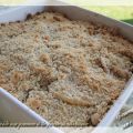 Crumble aux pommes à la farine de châtaigne