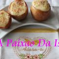 Maças no forno com creme pasteleiro