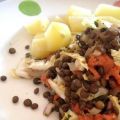 Salade de lentilles vertes et saumon fumé aux[...]