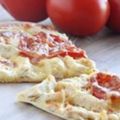 Pizza gratinée au poulet