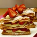 Mille feuilles vanille-fraises