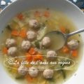 SOUPE AUX BOULETTES DE PORC ET AUX LÉGUMES