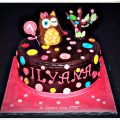 Gâteau thème Chouette