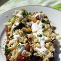 Aubergine à la chermoula, semoule aux fruits[...]