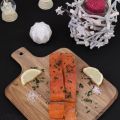 Le saumon gravlax aux algues