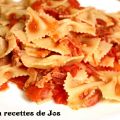 FARFALLES AUX TOMATES ET BACON