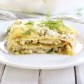 Lasagnes aux courgettes, crème et chèvre