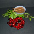 Confiture de cerises noires, cannelle et sucre[...]