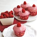 CUPCAKES SANS GLUTEN, GLAÇAGE AUX FRAMBOISES