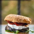 Mon burger végétarien à l'aubergine