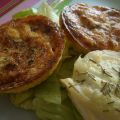Quiches sans pâte tomate confite-jambon cru et[...]