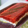 Terrine de tomates et chèvre frais