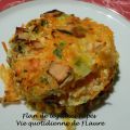 Flan de légumes râpés