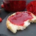 Confiture fraises, roses