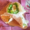 Wrap aux crevettes et aux oeufs