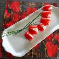 Tulipes - Tomates cerises dattes ou roma farcies