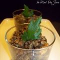 Verrines de lentilles et champignons en[...]