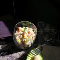 Verrines de tartare de saumon/mangue/avocat
