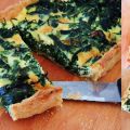 Quiche au vert {pâte à l'orange et piment[...]