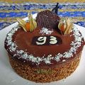 Gâteau d'anniversaire crème caramel-passion,[...]