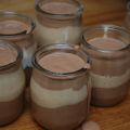 Crèmes étagées chocolat et beurre d'arachide