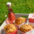 Muffins  aux framboises à la farine complète