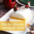 Bûche glacée mangue coco